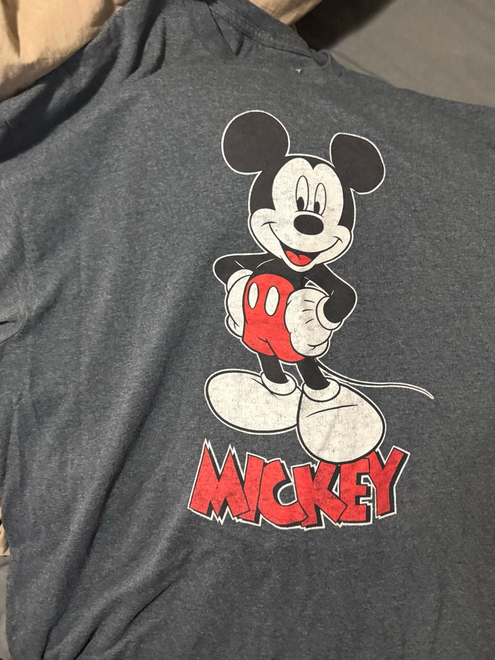 Disney Mickey Mouse Printed Tee - Charcoal